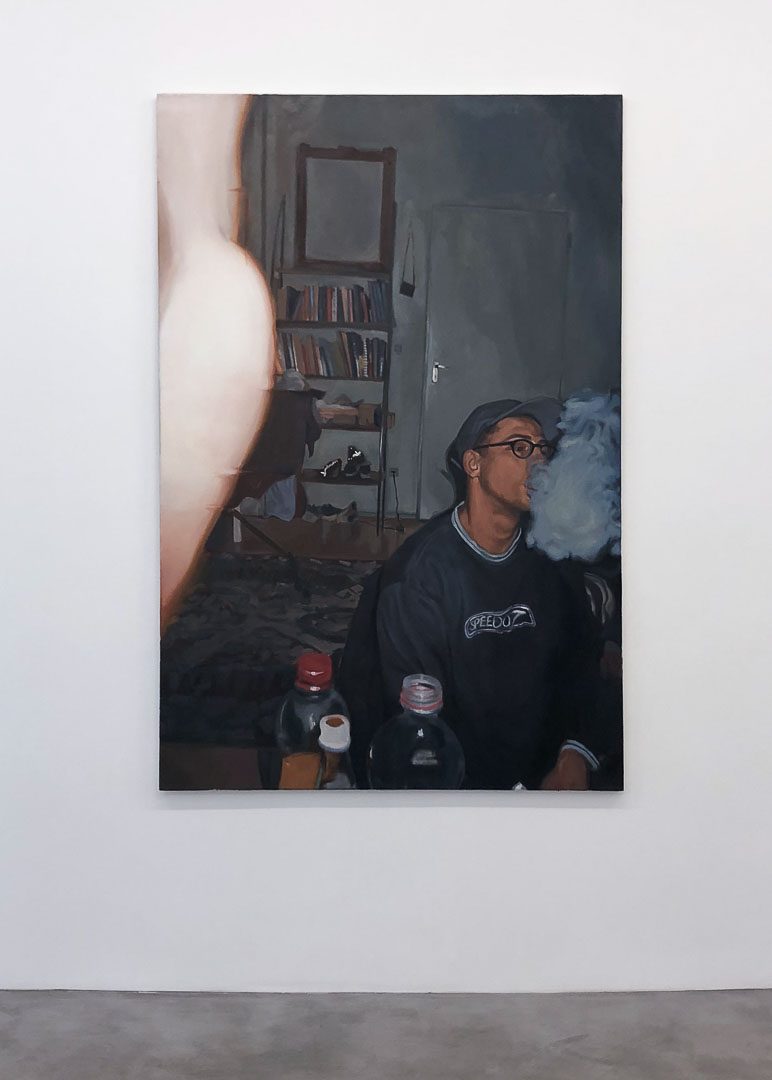 20.20, huile sur toile, 150×100 cm, 2017, © GALERIE CHLOE SALGADO et Julian Simon.