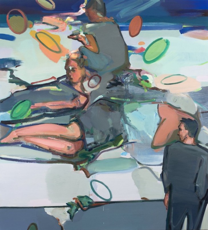 Andrius Zakarauskas 9 Wallscape, 2016, oil on canvas, 175 x 160 cm in the collection of the MO Museum in Vilnius