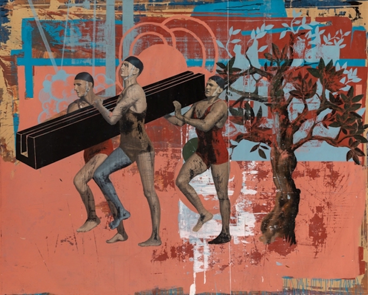 Juan Miguel Pozo "After The Storm", acrylic on canvas, 2017/18, courtesy of Janine Bean Gallery