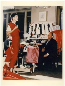 Christian Dior with model Lucky, circa 1955. Courtesy of Christian Dior - Copy