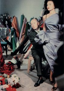 Christian Dior with model Sylvie, circa 1948 Courtesy of Christian Dior