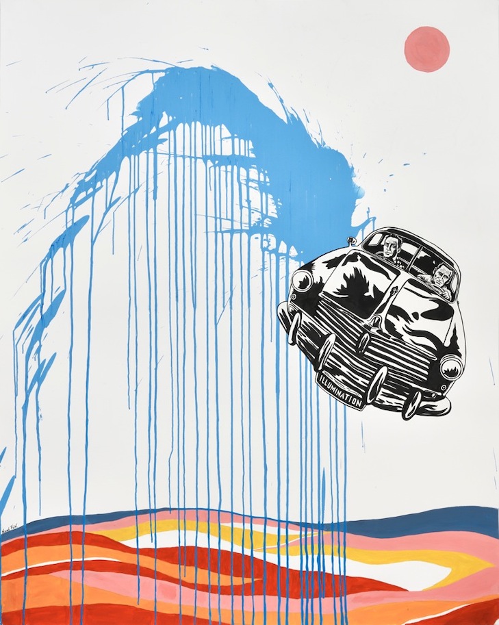 Neal Fox 9 NEAL FOX Illumination, 2017 Indian ink and acrylic on paper 152 x 122 cm, Courtesy Galerie Suzanne Tarasieve, Paris