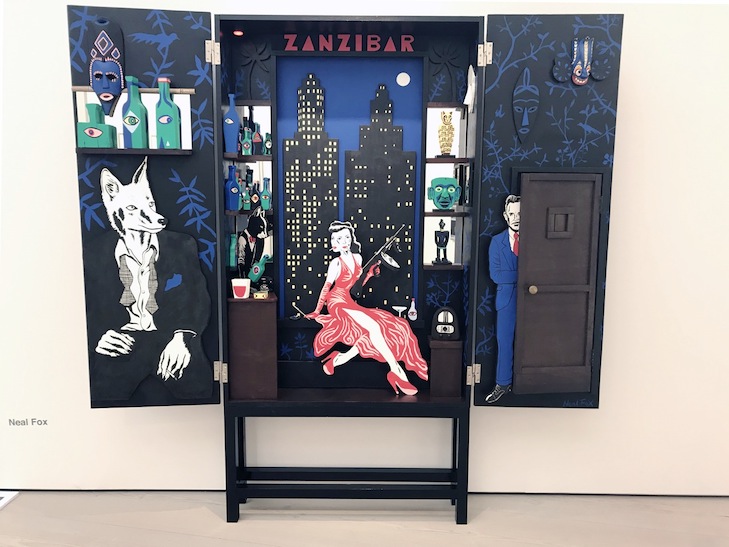 NEAL FOX American Dreamers, 2019 wood, cardboard, paper, ink and acrylic 200 x 200 x 33 cm, Courtesy Galerie Suzanne Tarasieve, Paris NEAL FOX American Dreamers, 2019 wood, cardboard, paper, ink and acrylic 200 x 200 x 33 cm, Courtesy Galerie Suzanne Tarasieve, Paris