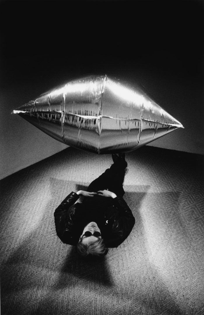 Steve Schapiro Andy Warhol under the Silver Cloud Pillow CAMERA WORK