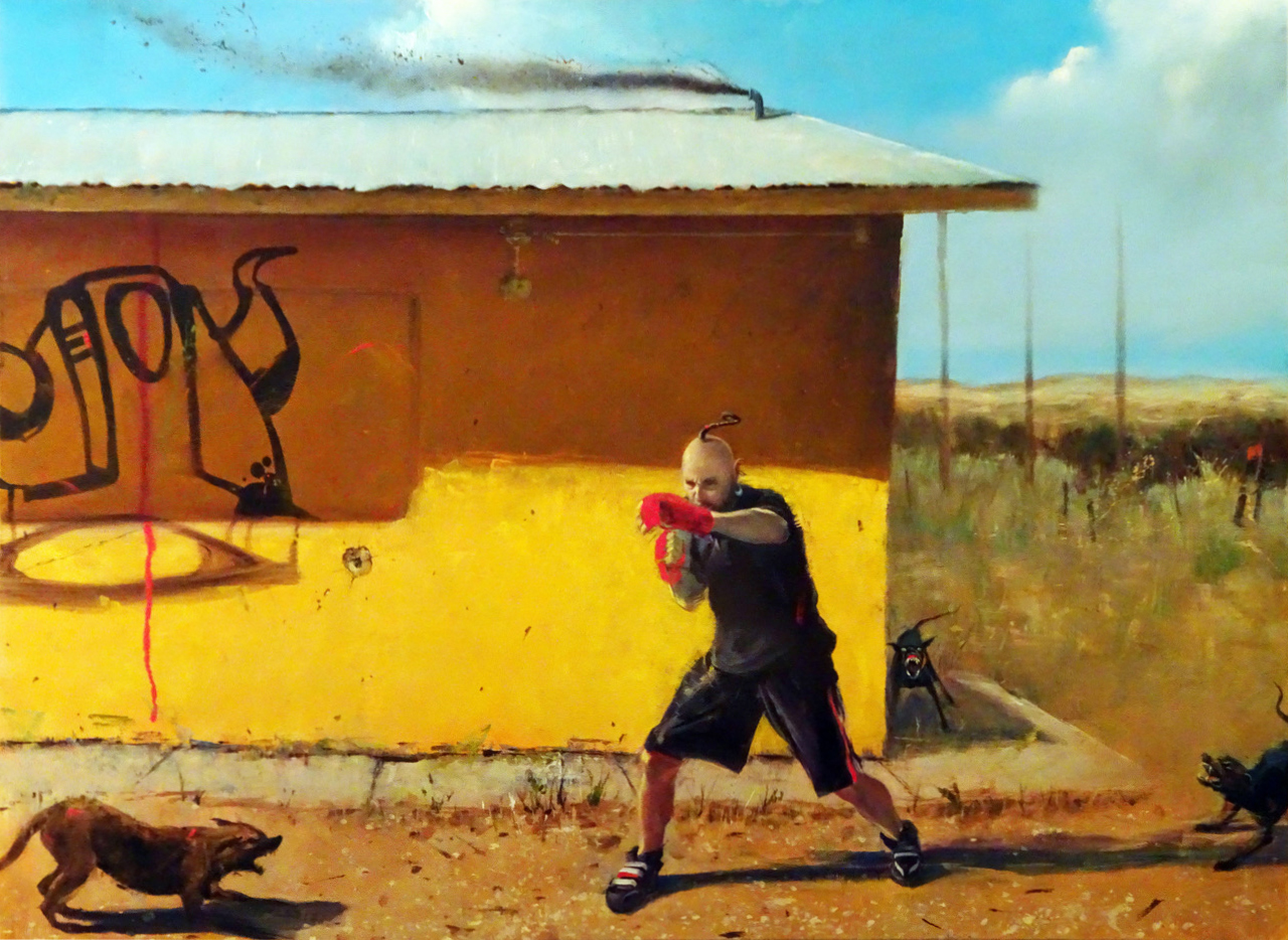 David FeBland 4 Bison. work in progress, courtesy Galerie Friedmann-Hahn