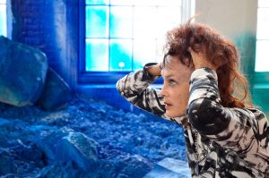 Linda Troeller 19 Self Portrait, Blue, 2014