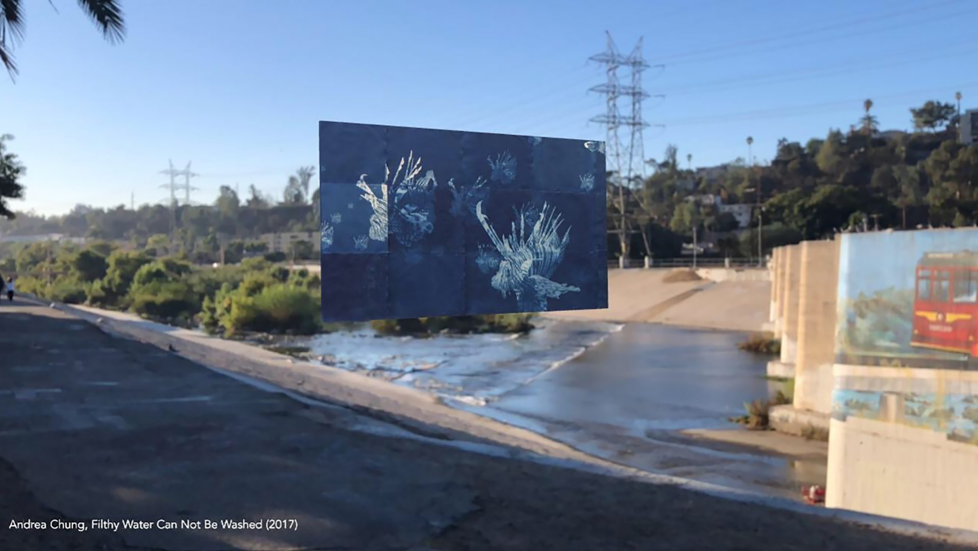 Art et activisme: NANCY BAKER CAHILL + Coordinates projet 10 Andrea Chung, Filthy Water Cannot Be Washed, 2017, Los Angeles, CA (Defining Line)