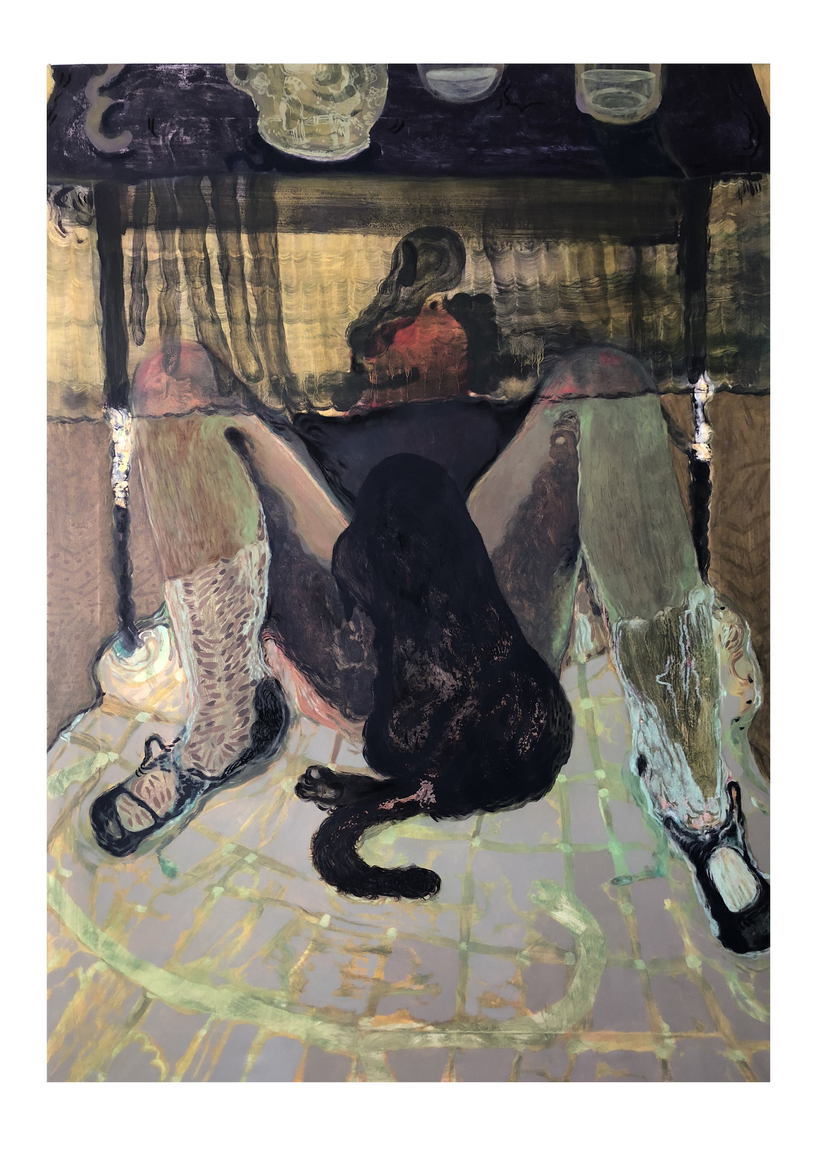 Guglielmo Castelli 3 Guglielmo Castelli, The disobedience, 2019, mix technique on canvas, 140 x 100 cm