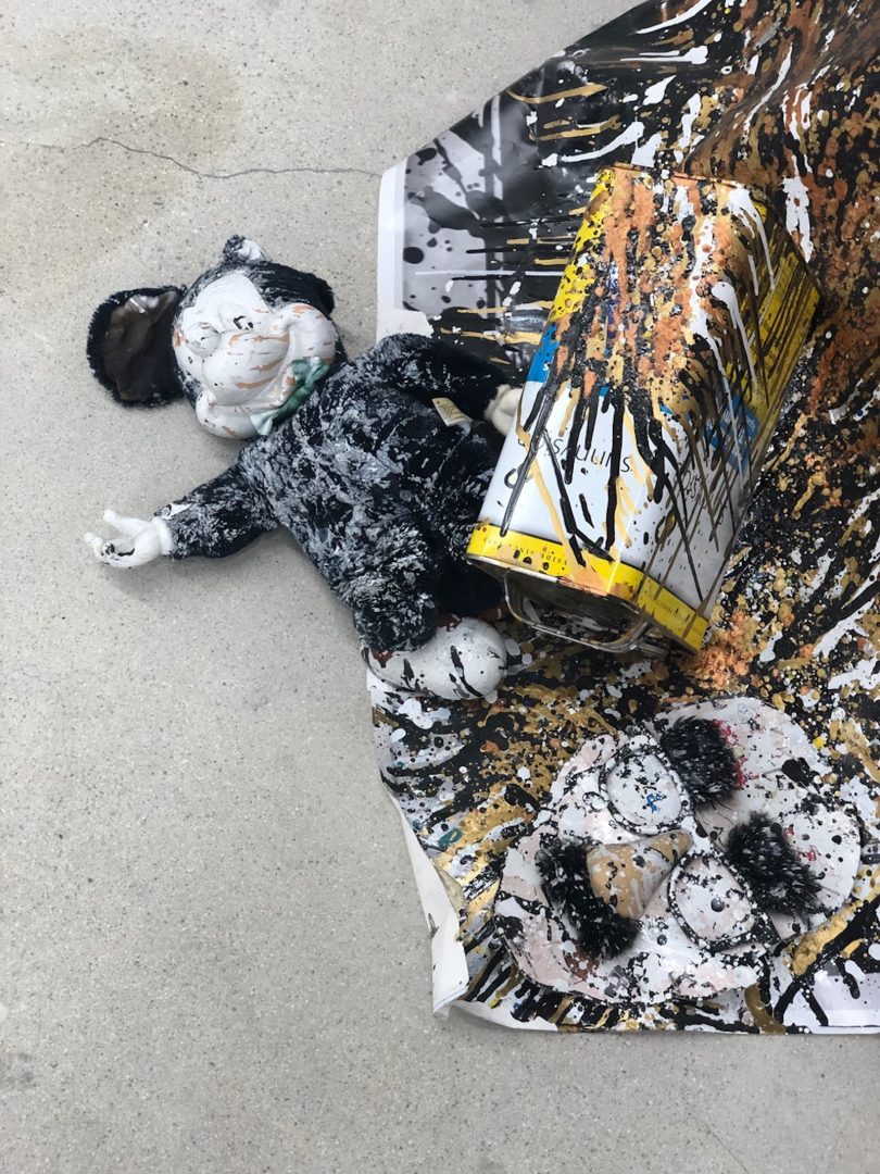 Joyce Pensato Big Ang takeover, 2018 (detail) Courtesy: haubrok foundation Fotos: Axel Haubrok