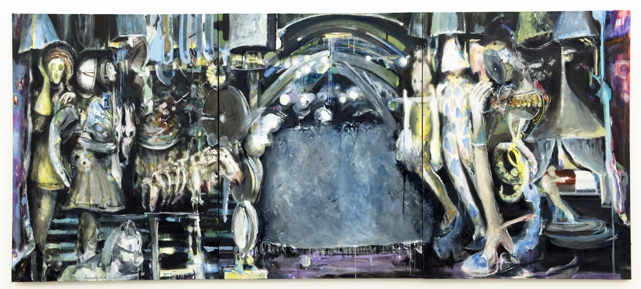 Valérie Favre Fragment 5, 2012 ink and oil on canvas 135 x 120 cm © the artist & VG Bild-Kunst Valérie Favre Fragment 5, 2012 ink and oil on canvas 135 x 120 cm © the artist & VG Bild-Kunst