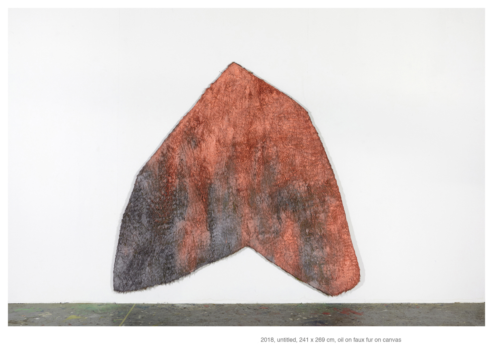 Peter Klare, 2018, 241 x 269 cm, oil on faux fur on canvas Peter Klare, 2018, 241 x 269 cm, oil on faux fur on canvas