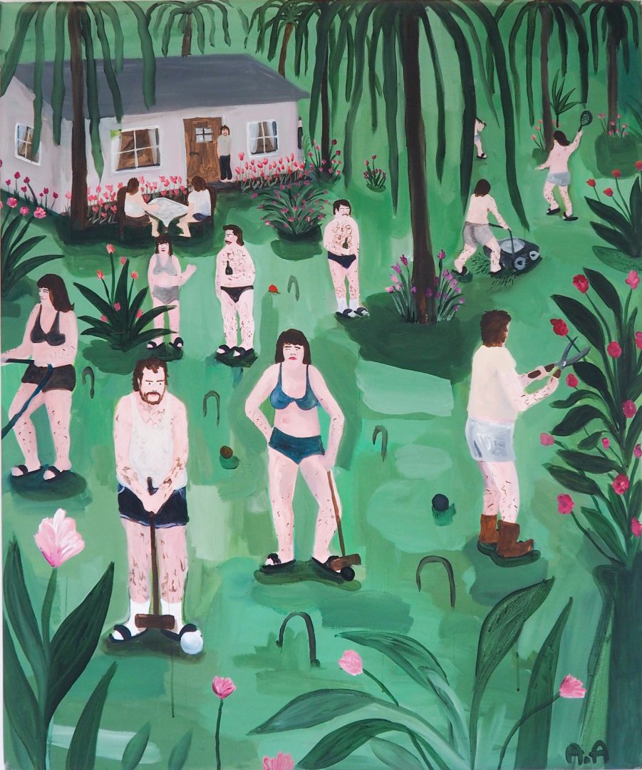 Audun Alvestad, The End of a Perfect Day 2019 Acrylic on Canvas 120 x 100 cm