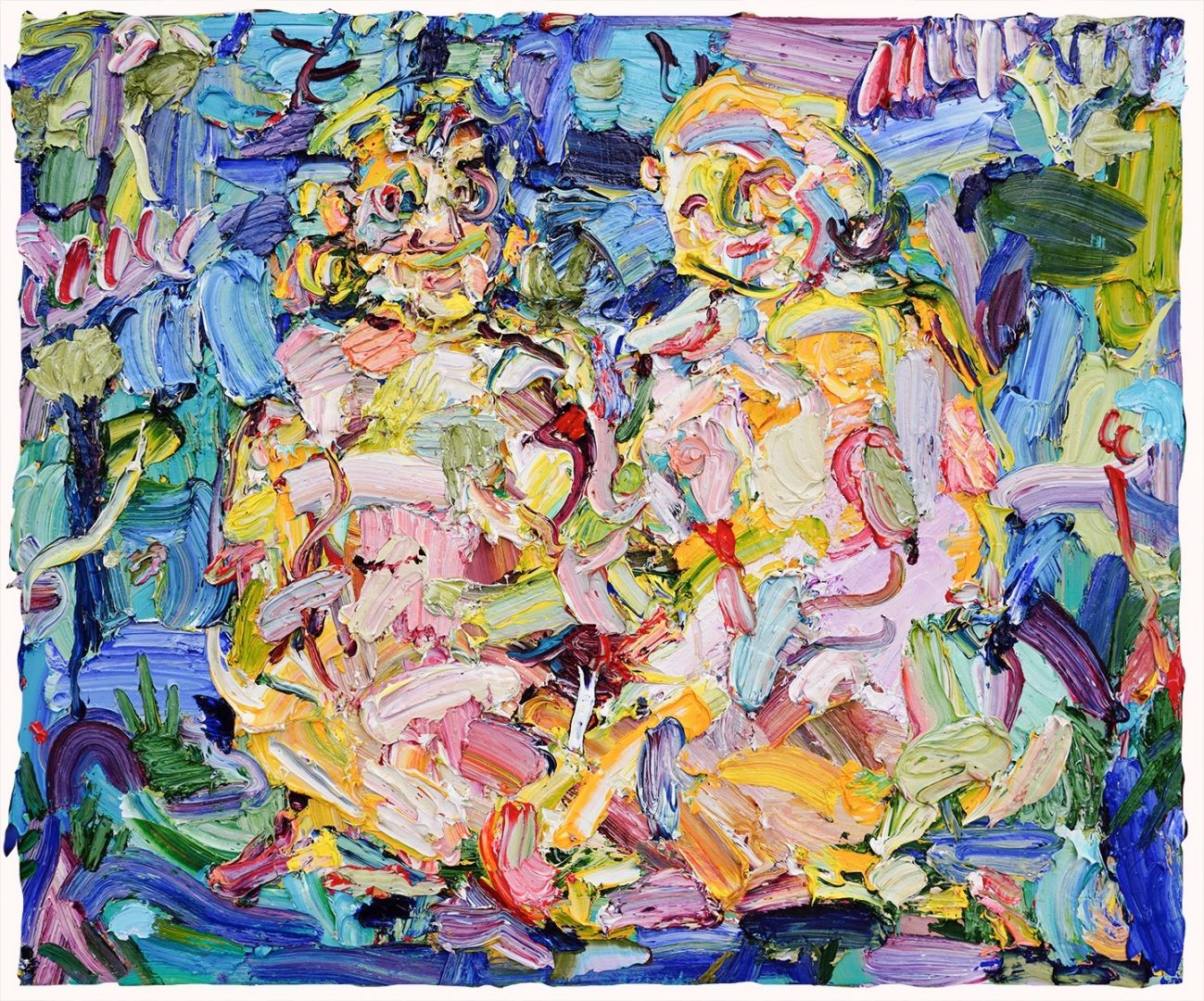 Vanessa Prager, "Chameleon" 2019, oil on panel 50 x 60 cm