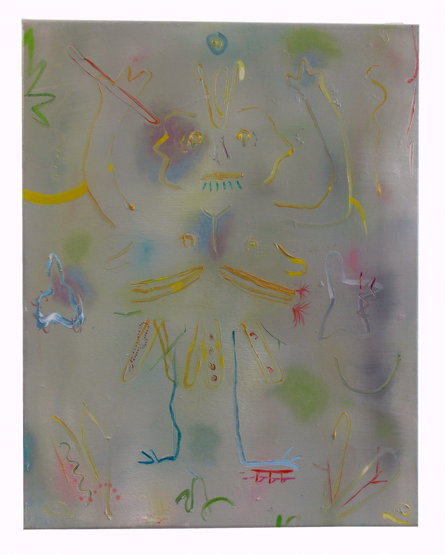 Paris Giachoustidis 10 Paris Giachoustidis, Clown, 2017, 13-50x40cm, oil on canvas