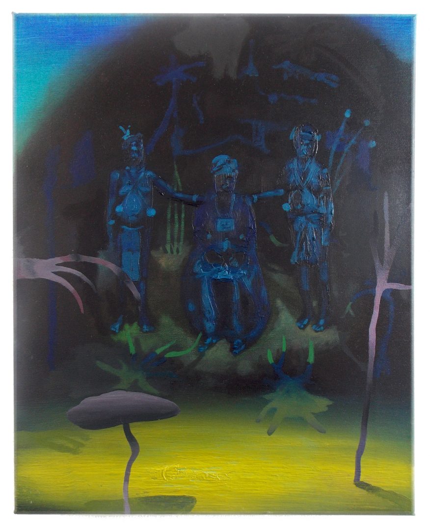 Paris Giachoustidis 5 Paris Giachoustidis, Princess under the moonlight, 2017, 50x40cm, oil on canvas
