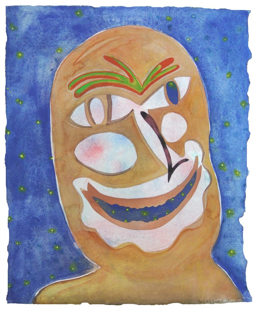 Paris Giachoustidis 6 Paris Giachoustidis, Summer Night Dreams, 2019, watercolor on paper, 50x40cm