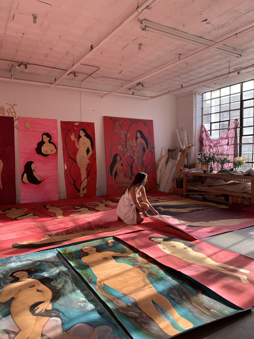 Hiba Schahbaz 2 Hiba Schahbaz in her Brooklyn studio