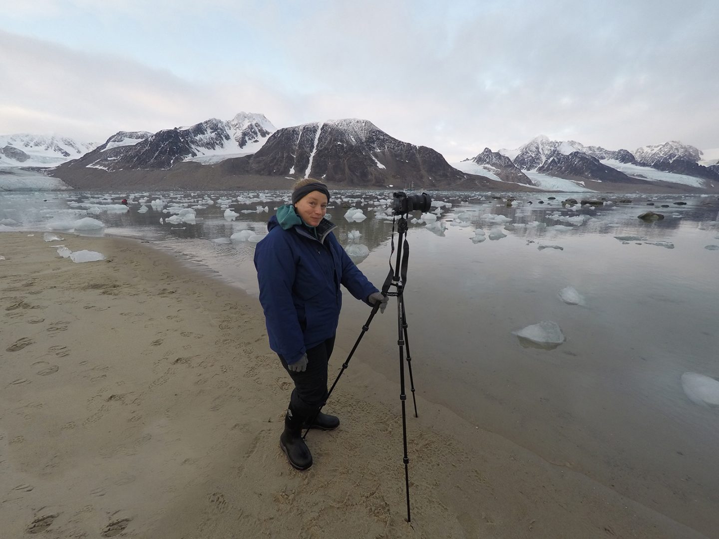 Stephanie Imbeau at the Arctic Circle Residency, 2019