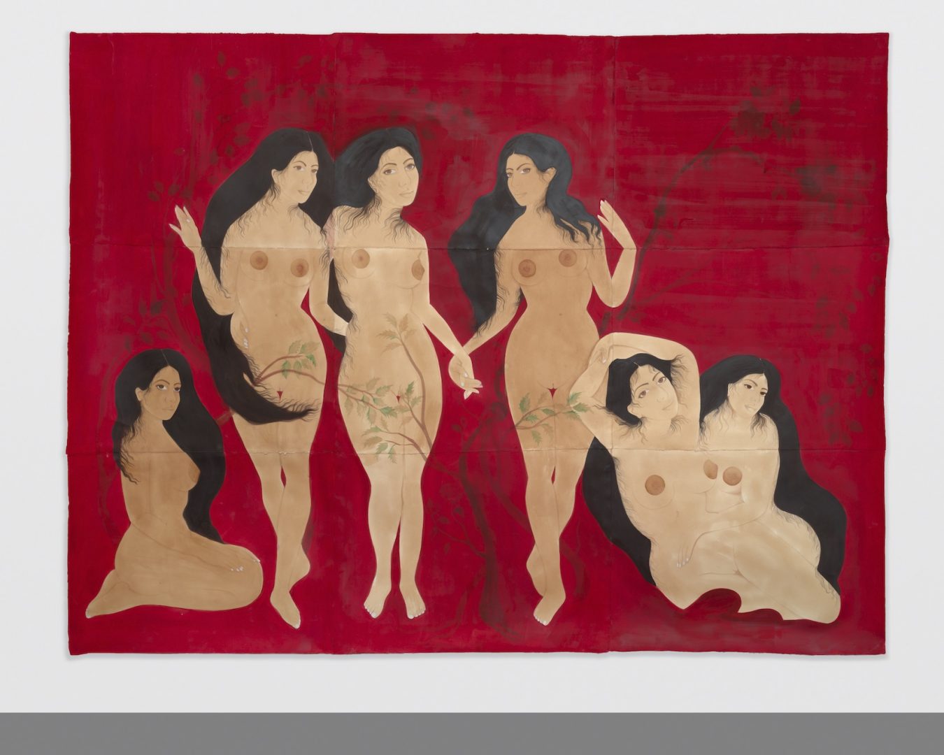 Gathering, 2018, Tea, watercolor and gouache on Twinrocker (handmade paper) Gathering, 2018, Tea, watercolor and gouache on Twinrocker (handmade paper)