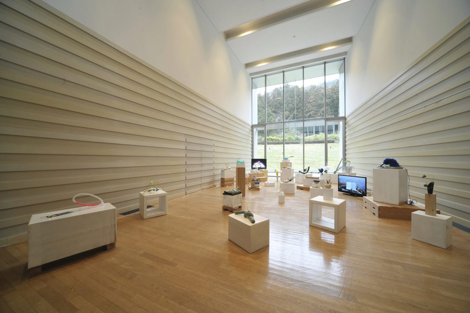 Hyelim Cha, The Coconut Girl, mixed media (goods from industrial shop) variable dimensions, 2015