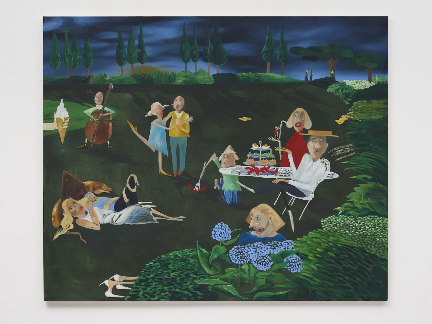 Mary Stephenson, Caterpillars, 2019, Oil on canvas