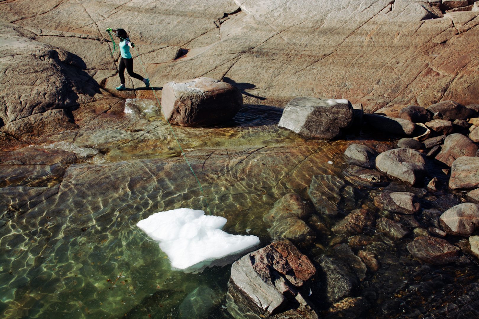 work in the making, Ensnare, 2017 Disko Arts Festival, Greenland, Photo credit: Jonas Ersland 