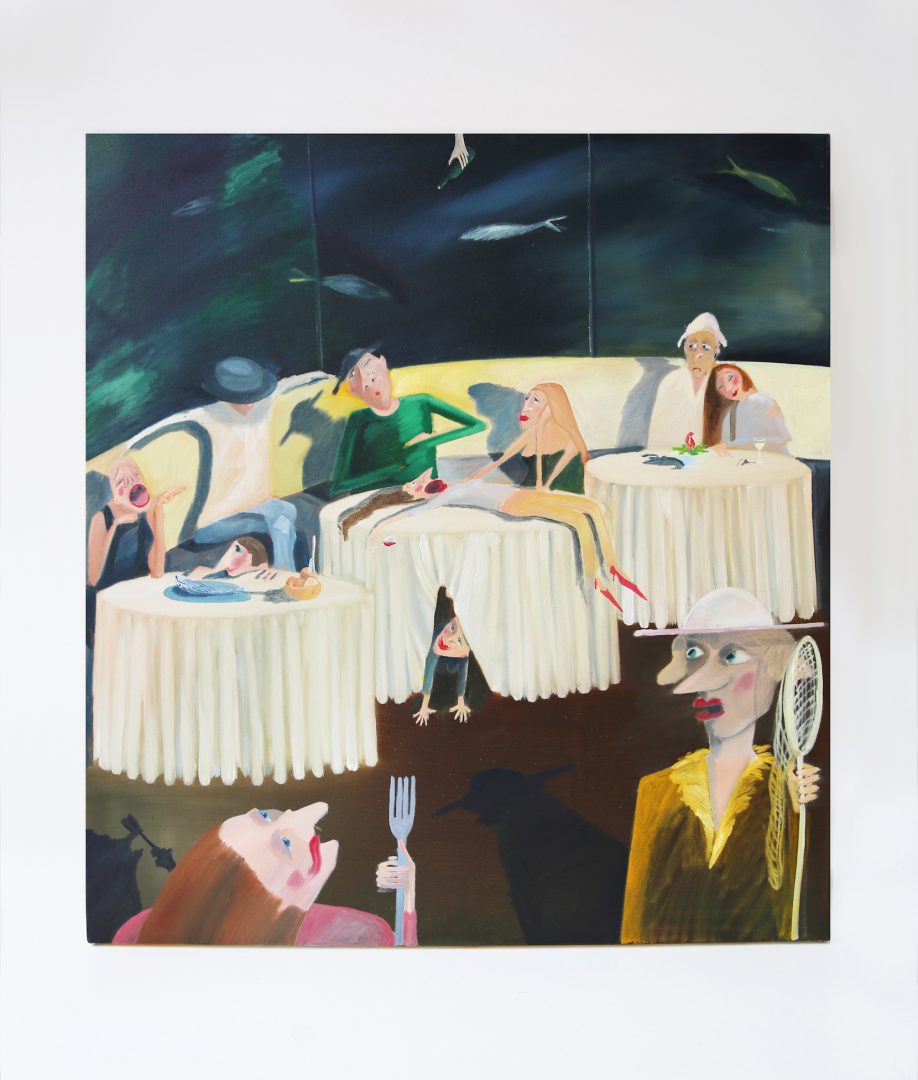 Mary Stephenson, White Linen, 2019, Oil on canvas