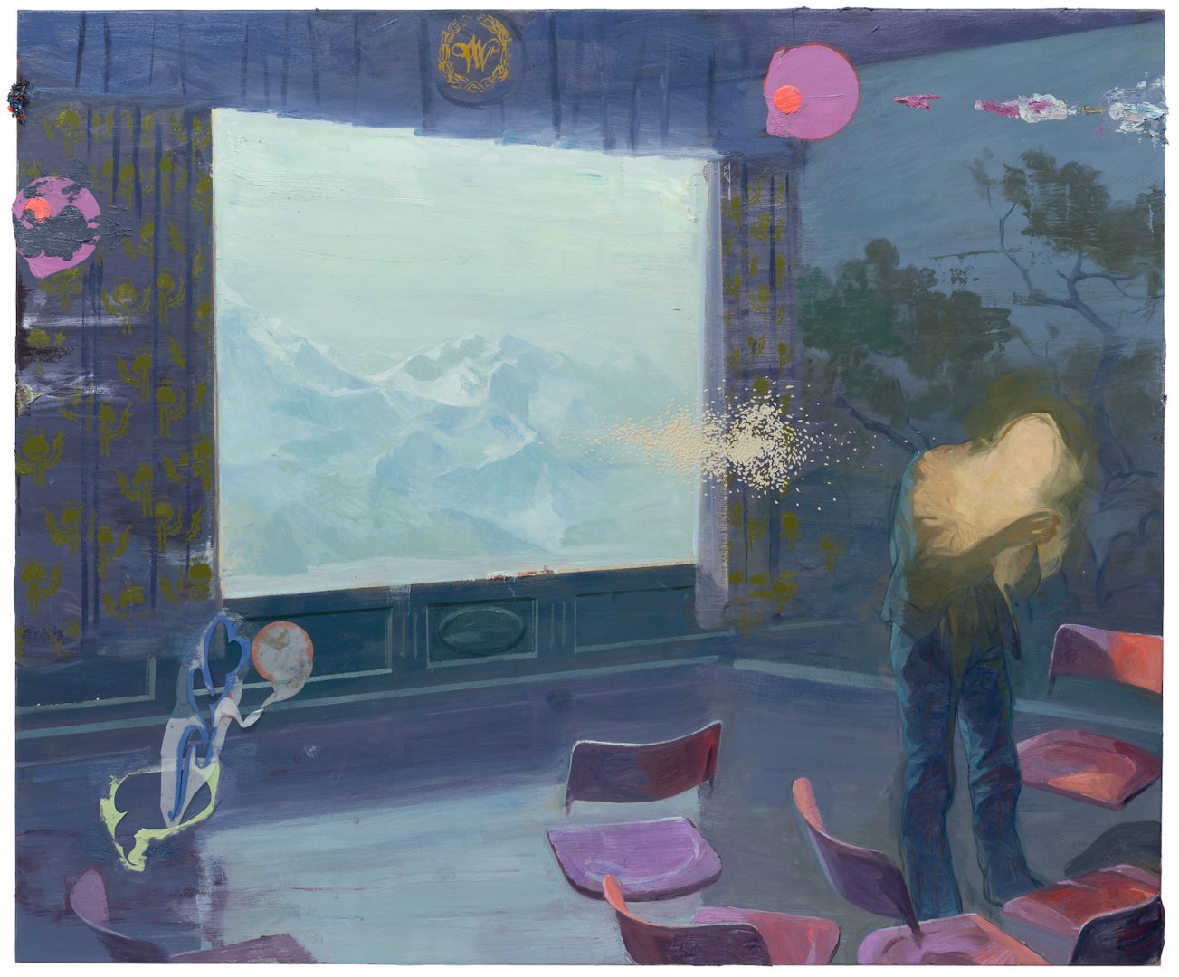 RUPRECHT VON KAUFMANN 7 Ruprecht von Kaufmann, Der letzte Akt, 2019, Ölbild Öl auf Linoleum auf Holz, 153 x 184 cm