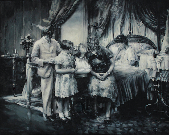 VOLTA NEW YORK 2020 2 Concha Martinez Barreto, 2019, Oil on linen, 40 x 50 cm, courtesy CHARLIE SMITH at the VOLTA New York.