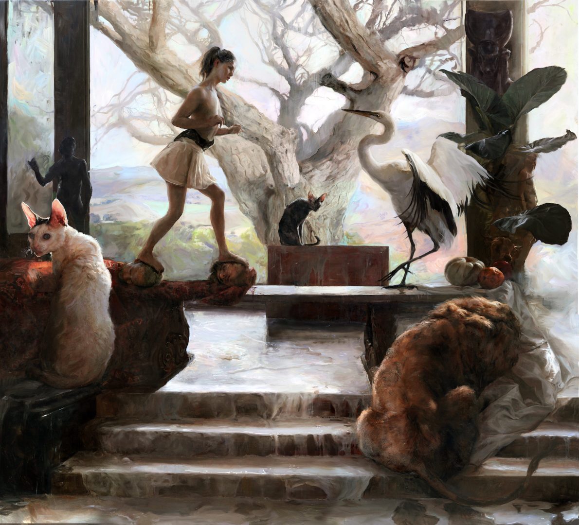 GUILLERMO LORCA 10 Guillermo Lorca, The Enccounter, 2018-19, oil and acrylic on canvas, 210x230 cm