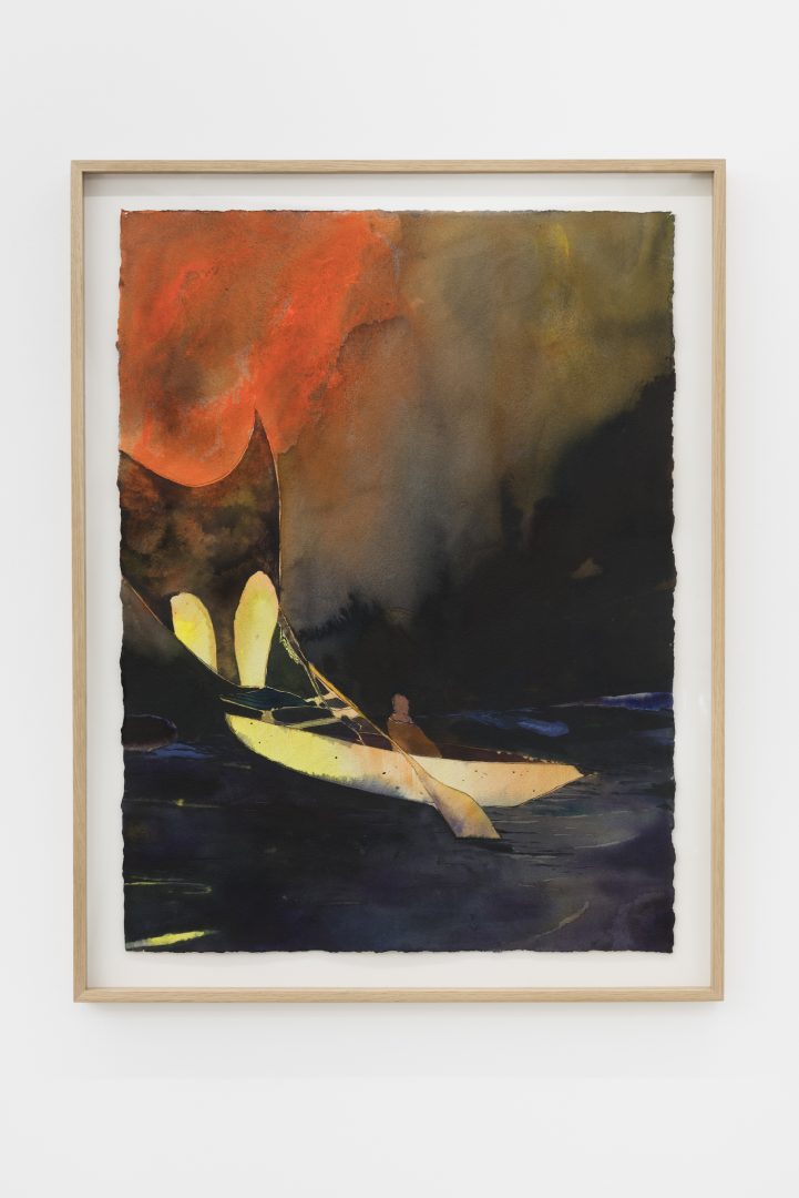 ADAM LEE 4 Wayfarer, 2015, watercolour and synthetic polymer paint on paper, 83.5x61cm, Courtesy the Artist and BEERS