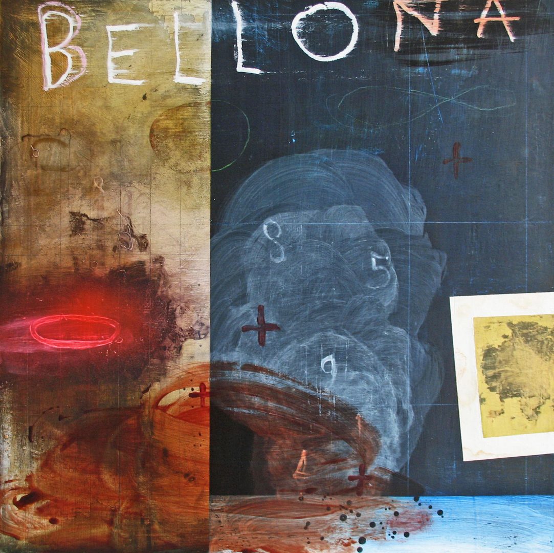 Renée Stout, Bellona (A Goddess of War), 2018, Acrylic and mixed media on panel, 24 x 24, Photo by artist