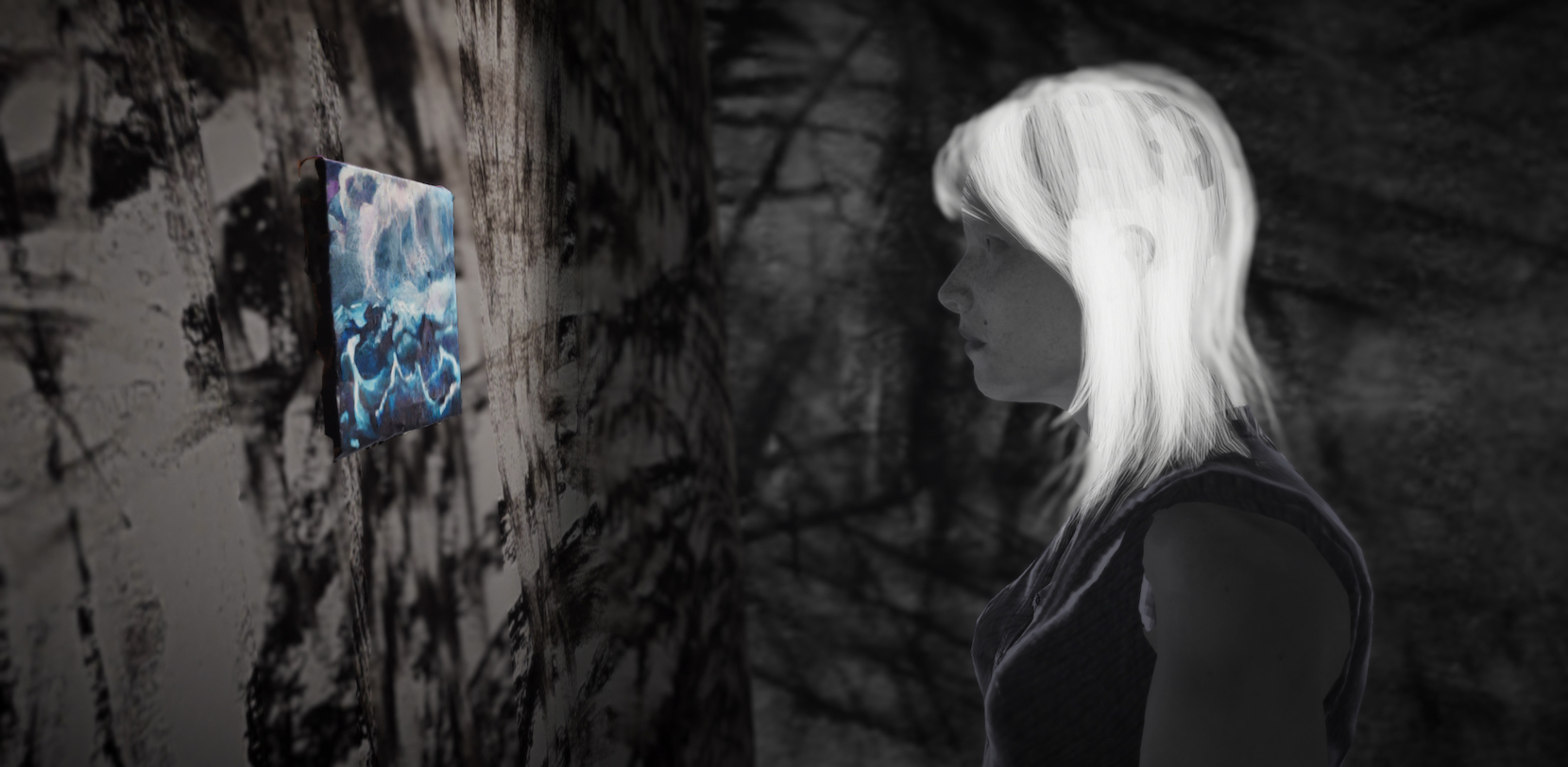 Lauren Moffatt, Technology Echoes Install, Digital Sketch