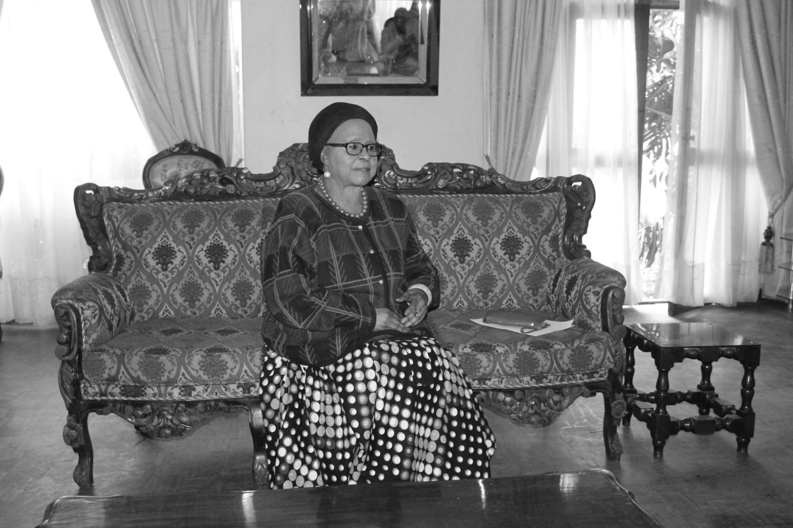 Zambian Freedom Fighter Bessie Chibesakunda Kankasa, 2016, photo credit: Gladys Kachilini