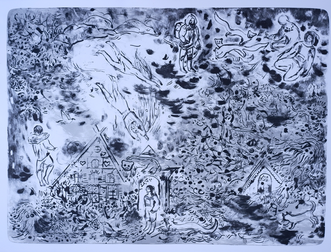 Franziska Güttler, Unterm See, Lithographie, 70x94cm, 2020