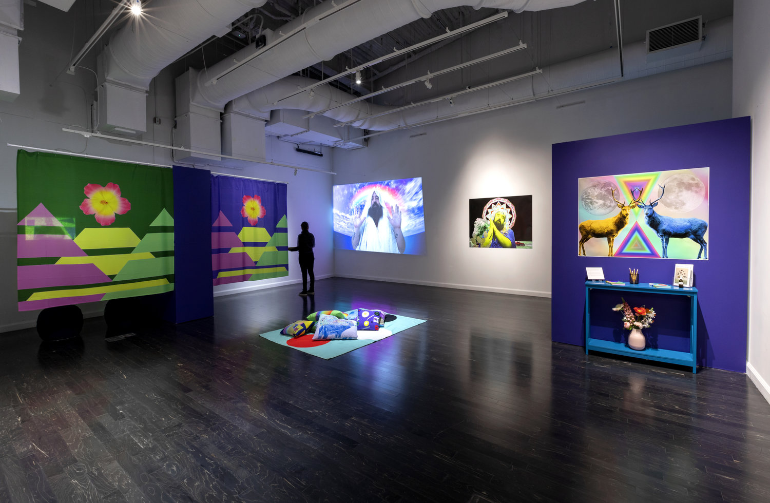 Edgar Fábian Frías, Perpetual Flowering, 2019 at Vincent Price Art Museum, photo by Monica Orozco