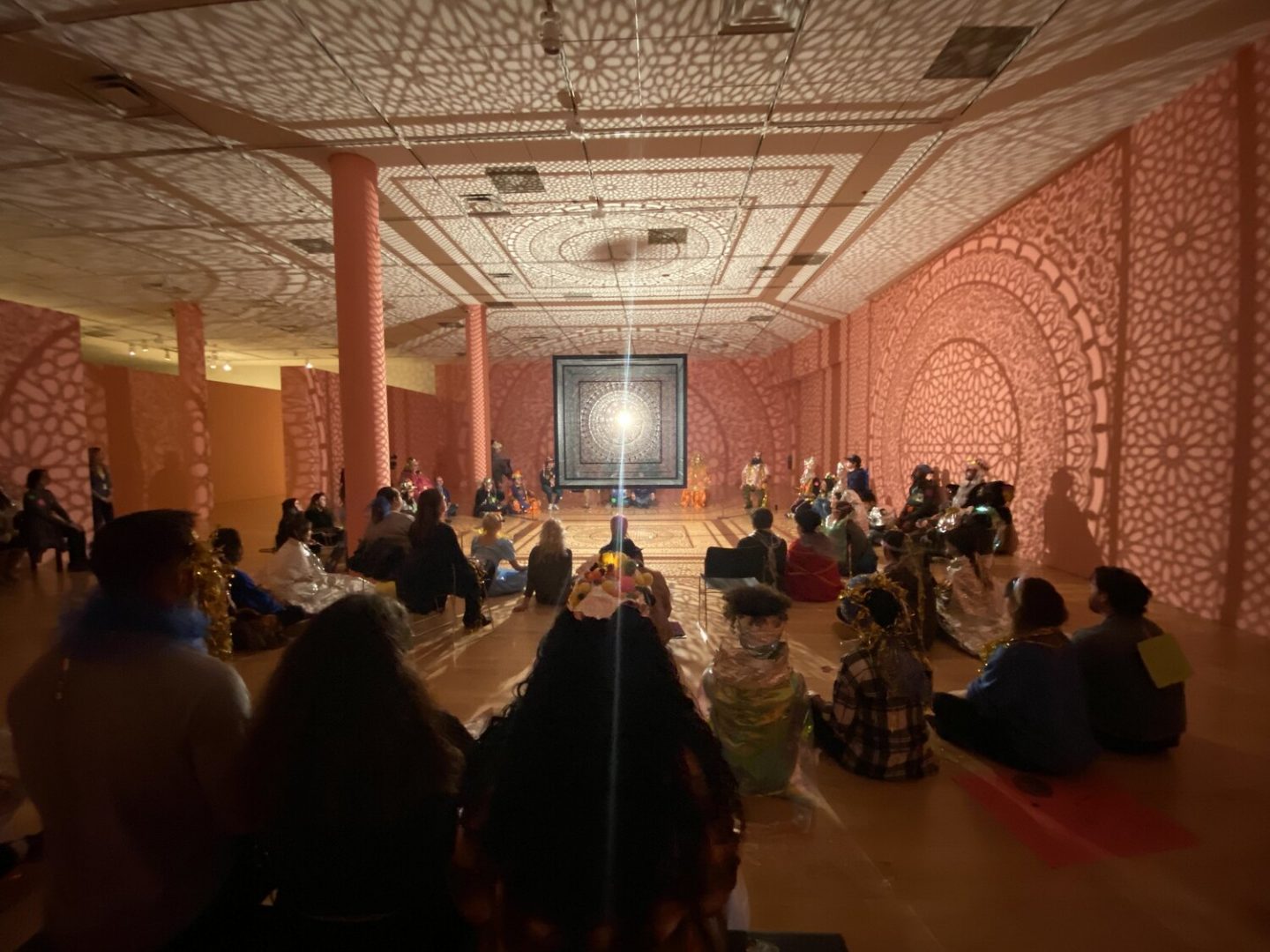 Holographic Space & Time Ceremony, 2019 at Philbrook Museum, photo by Rachel Ann Dennis
