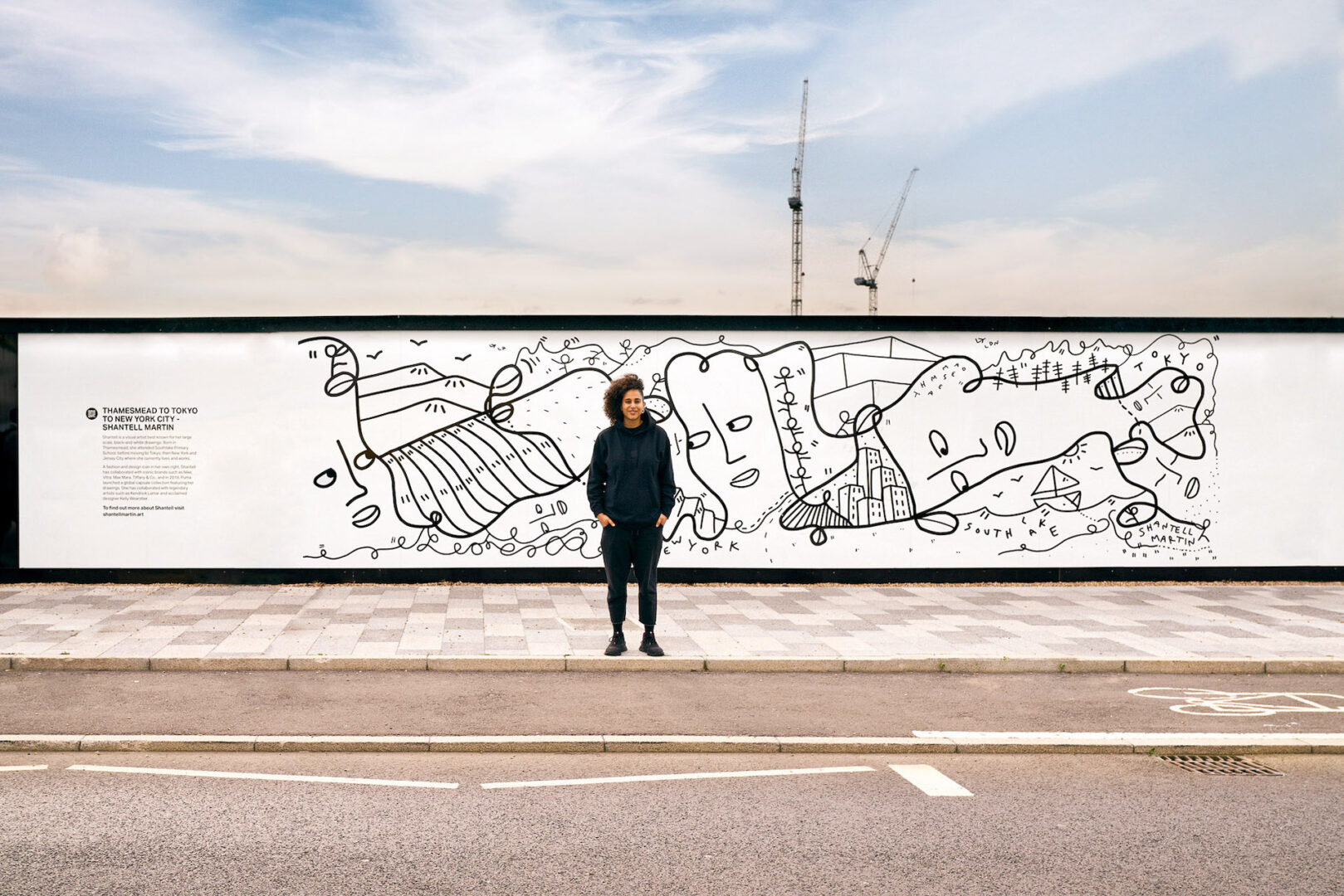 OSHANTELL MARTIN 14 Shantell Martin, Photo By Tom Chaplin for hamesmead Now