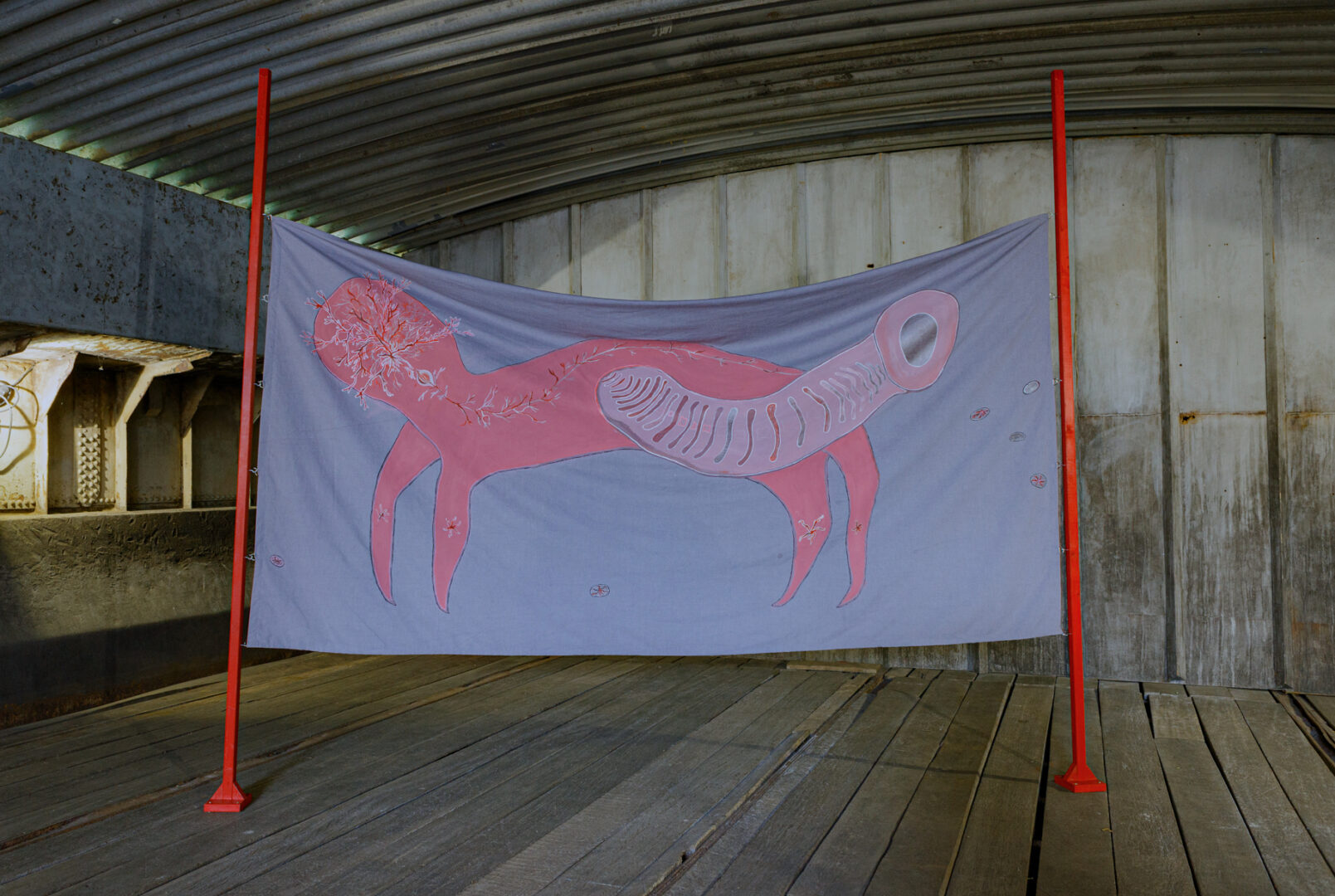 Installation view, Monika Dorniak – the ease with which [a] may be distorted under the action of [b], Hosek Contemporary, 2023, Photographer: Mari Vass