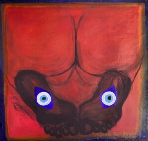 coeur & art 6 ‘Salat’ 12in x 12in oil on linen 2022