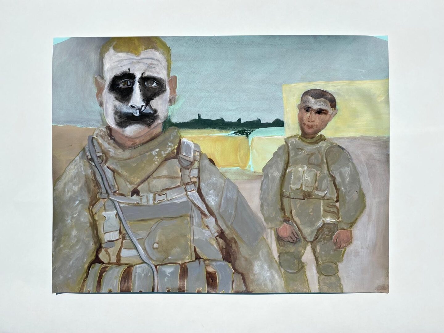 Zina Al-Shukri: An Unveiling 6 ‘Untitled’ 19.5in x 25.5in acrylic, gouache and charcoal on paper 2022