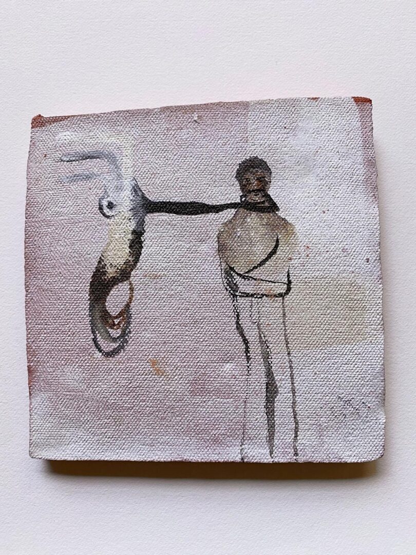 Zina Al-Shukri: An Unveiling 7 ‘Untitled’ 5in x 6.5in ink on clay 2008