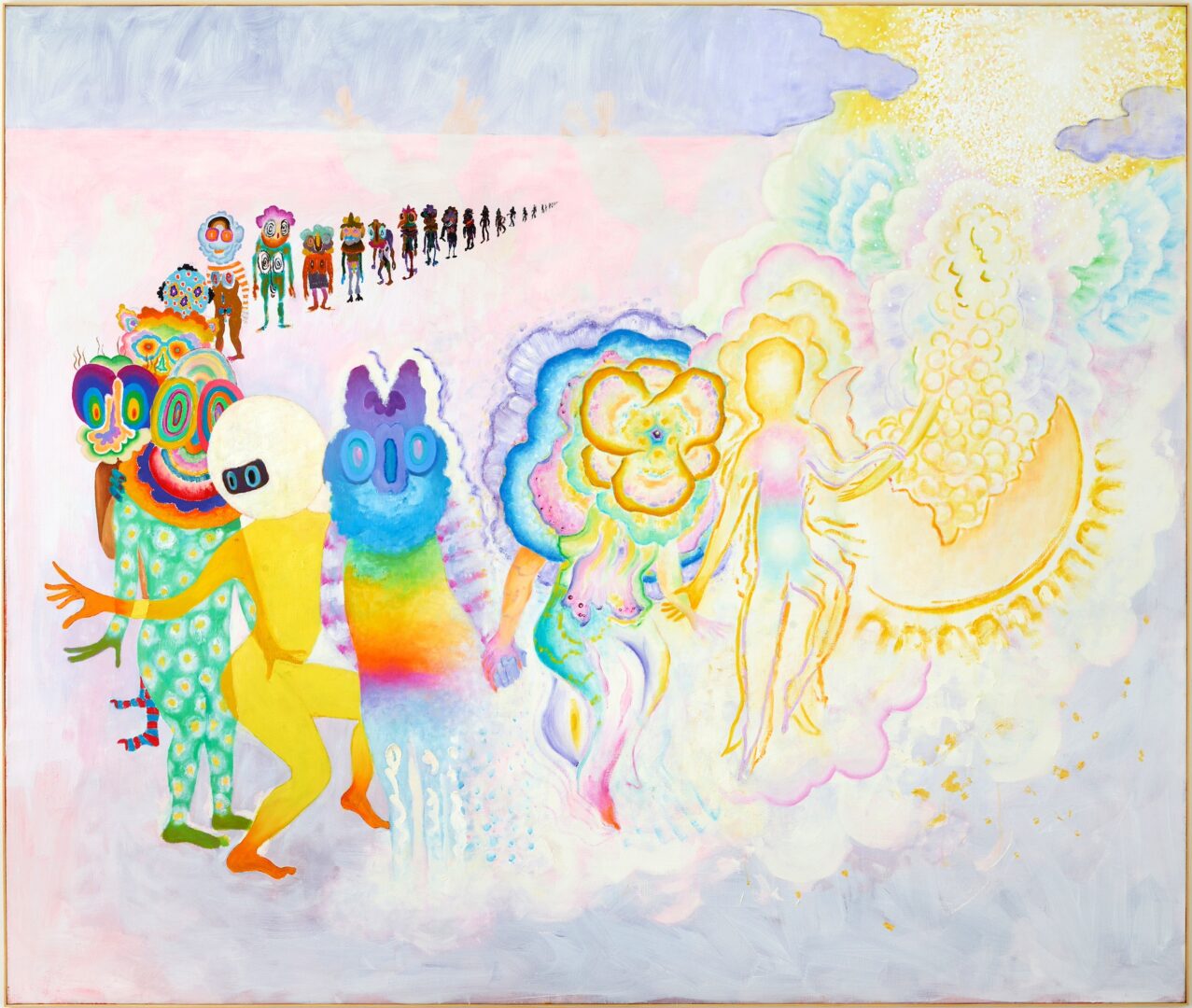 UWE HENNEKEN: Into the Fire 7 Transformation People 2015-2024, 220 x 260cm, Oil on Canvas